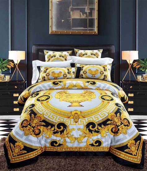 versace white king set of sheets|Versace .